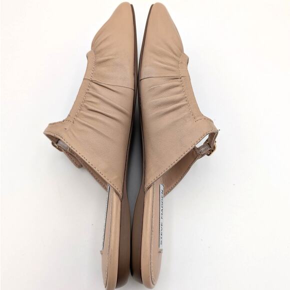 Steve Madden Leather Mary Jane Mule Women's Gisele Beige Size US7M EU37.5 - Picture 6 of 13